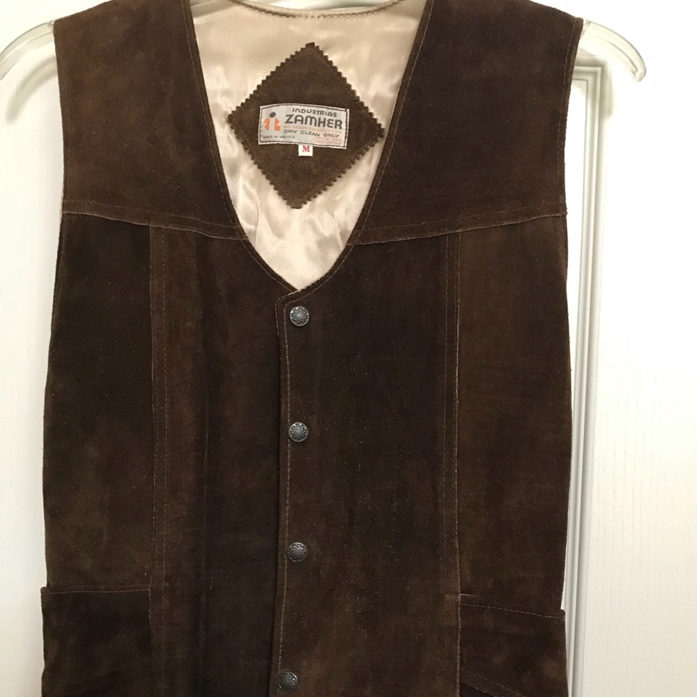 Boys Medium western leather vest